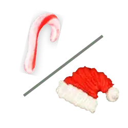 Zuckerstange und Mütze Zuckerstange und Mütze