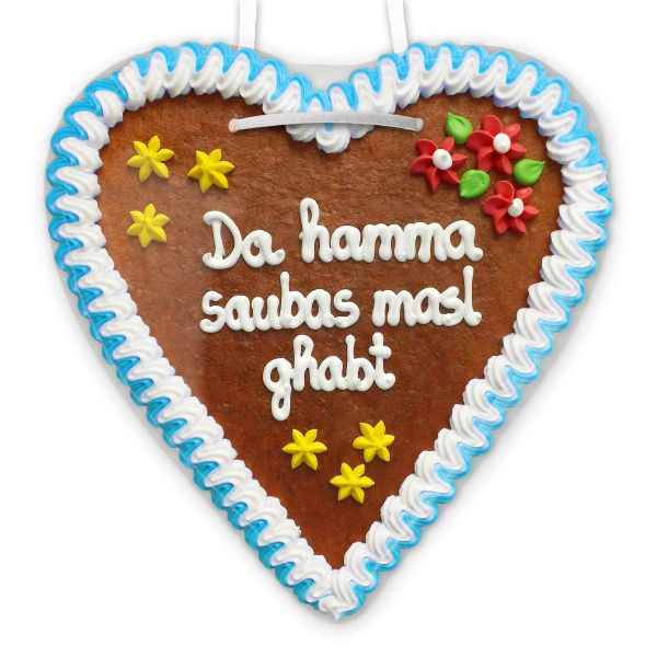 Lebkuchenherz 21cm - Da hamma saubas masl ghabt