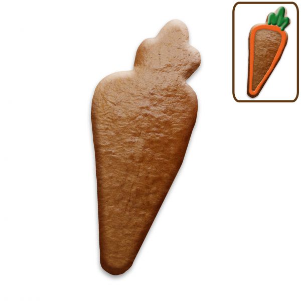 Lebkuchen Karotte Rohling ohne Alles - 30cm