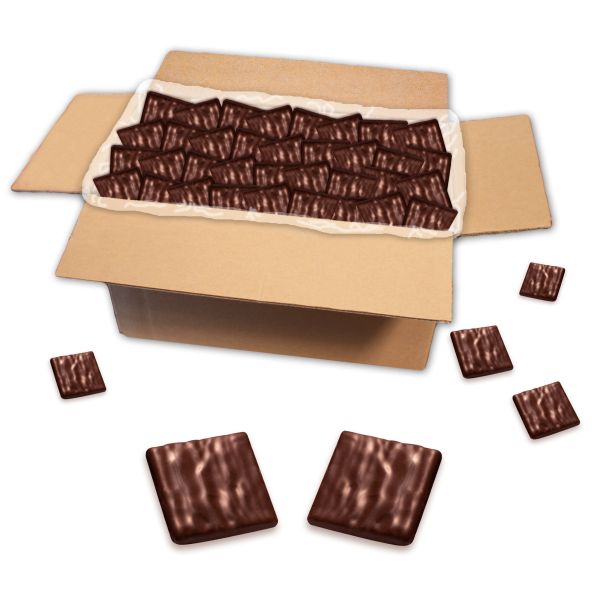Waffelblätter mit Zartbitterschokolade, lose Ware - 3 kg