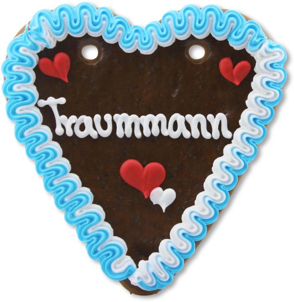 Lebkuchenherz 18cm - Traummann