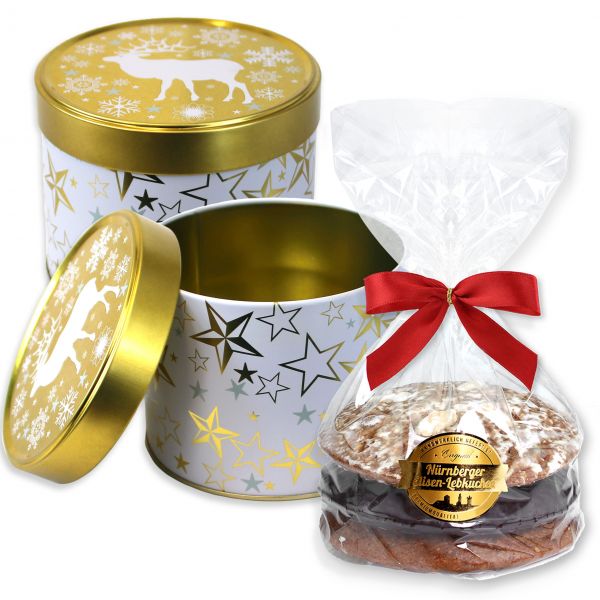 Lebkuchen Dose Goldenes Rentier