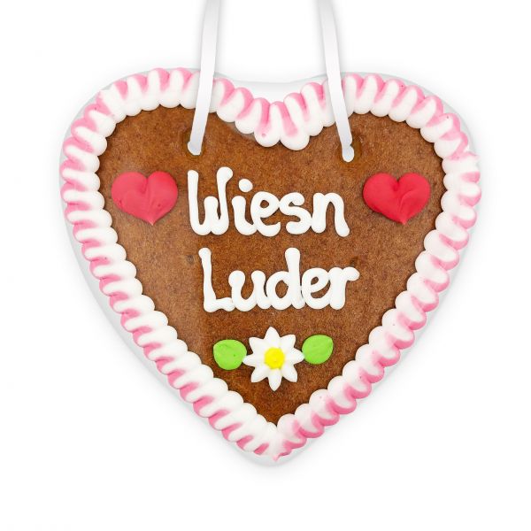 Lebkuchenherz 14cm - Wiesn Luder