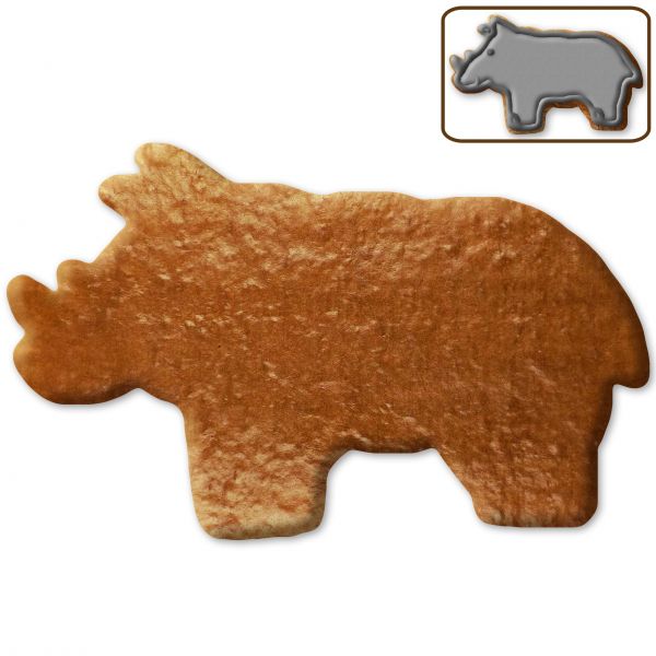 Lebkuchen Nashorn Rohling ohne Alles - 12cm