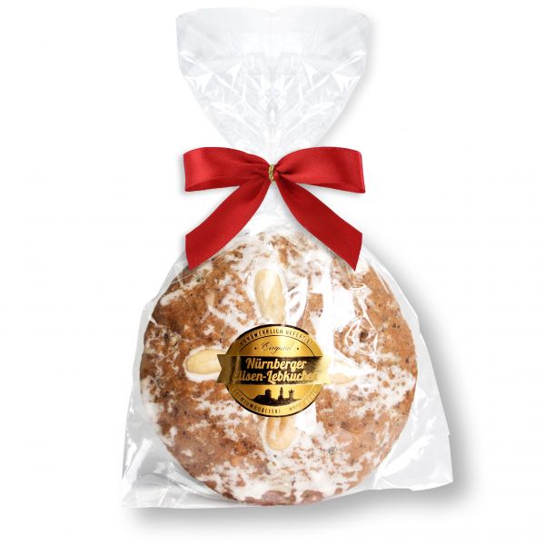 Vegane Lebkuchen - Elisenlebkuchen - einzeln verpackt - Zuckerglasiert - 80g