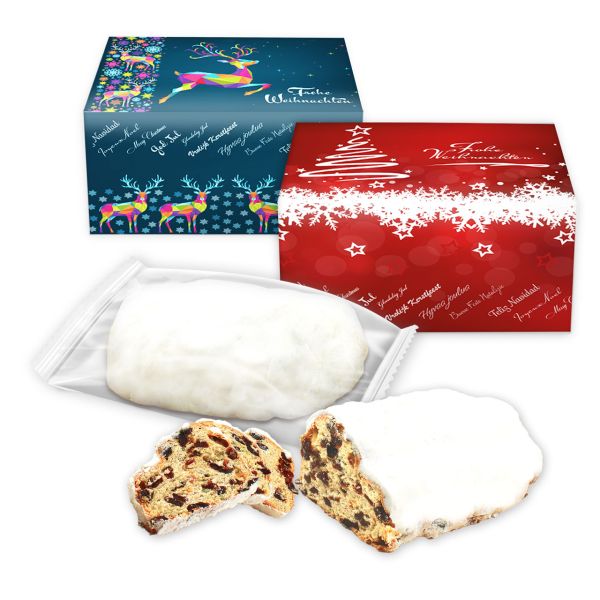 Mini Stollen mit Faltschachtel - 200g - versch. Sorten