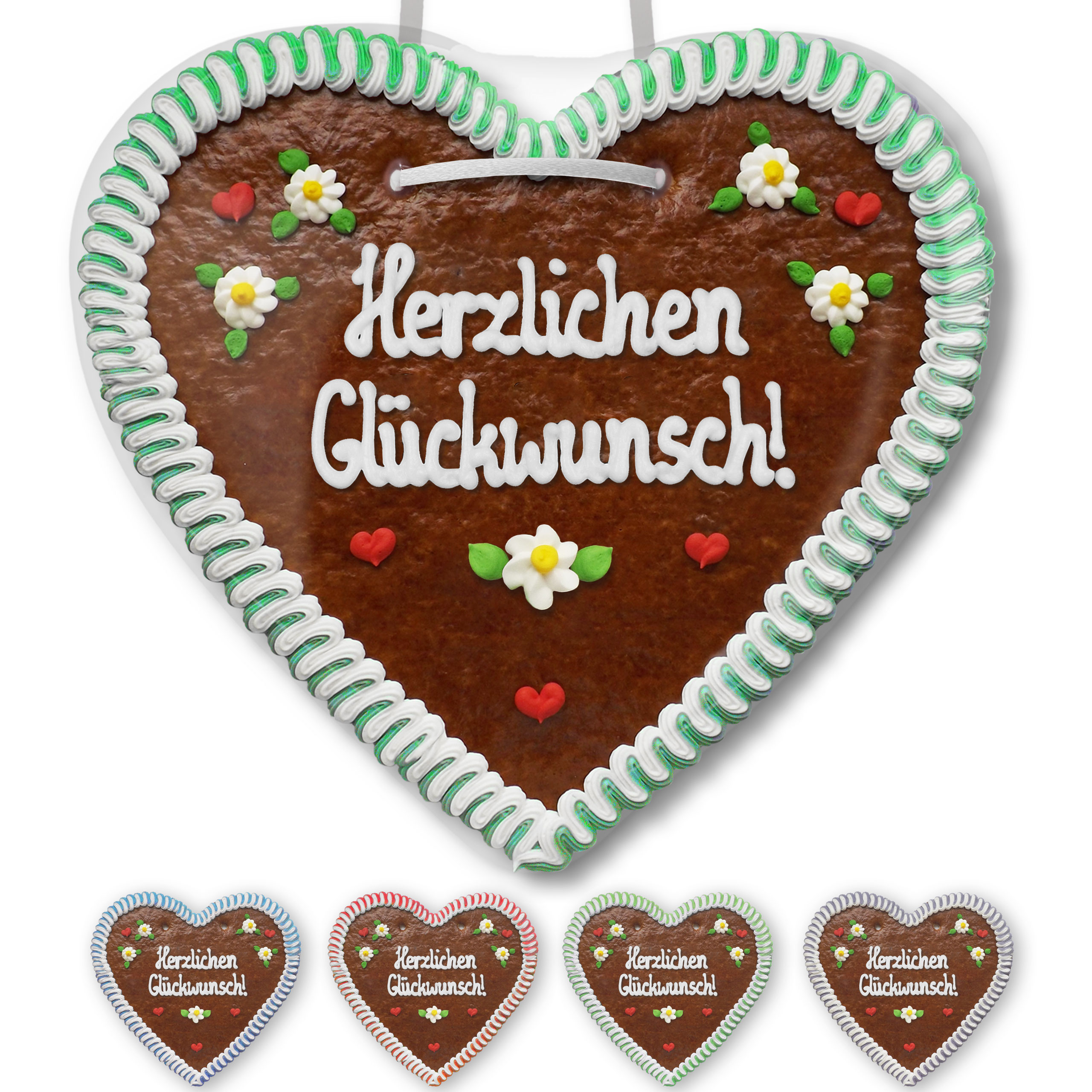 Lebkuchenherz 50cm - Herzlichen Glückwunsch günstig bestellen