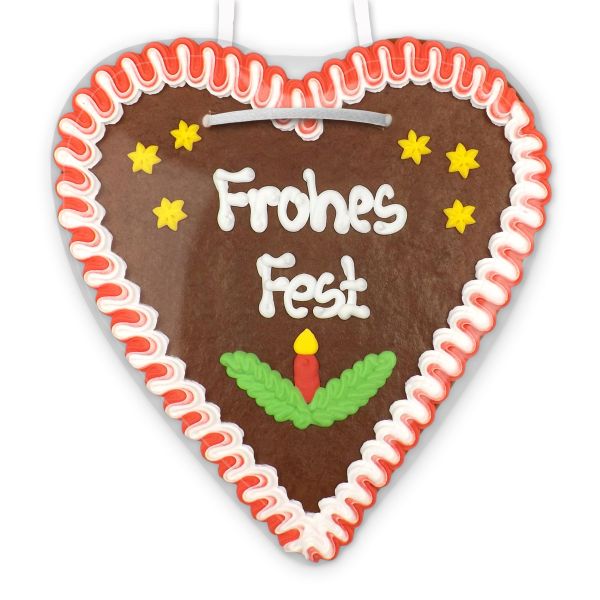 Lebkuchenherz 21cm - Frohes Fest