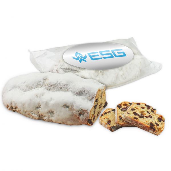 Großer Weihnachts-Christstollen - 1000g - individuell mit bedrucktem Label