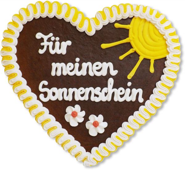 Lebkuchenherz 23cm - Für meinen Sonnenschein