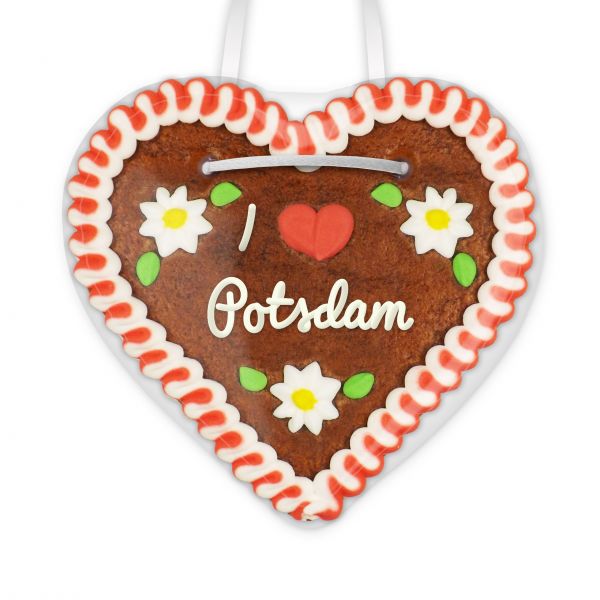 Lebkuchenherz, 12cm - I love Potsdam