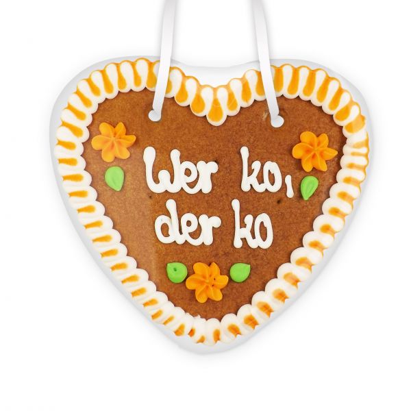 Lebkuchenherz 14cm - Wer ko der ko