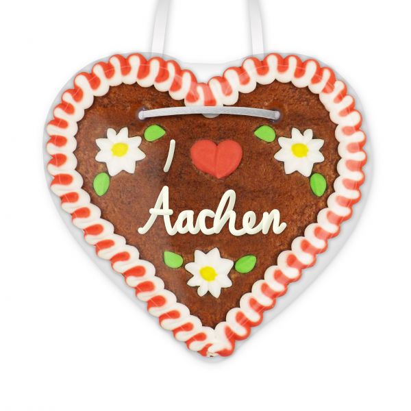 Lebkuchenherz, 12cm - I love Aachen