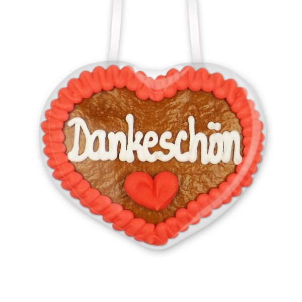 Lebkuchenherz 8cm - Dankeschön