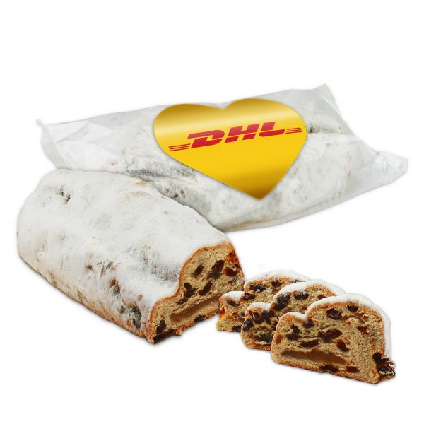 Saftiger Stollen mit Marzipankern - 750g - als Werbeartikel mit bedrucktem Logo