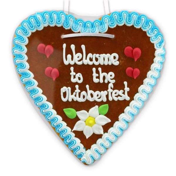 Lebkuchenherz 21cm - Welcome to the Oktoberfest