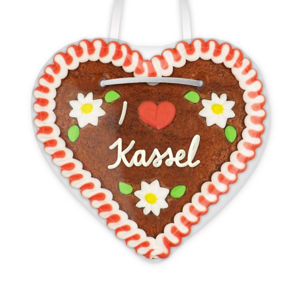 Lebkuchenherz, 12cm - I love Kassel