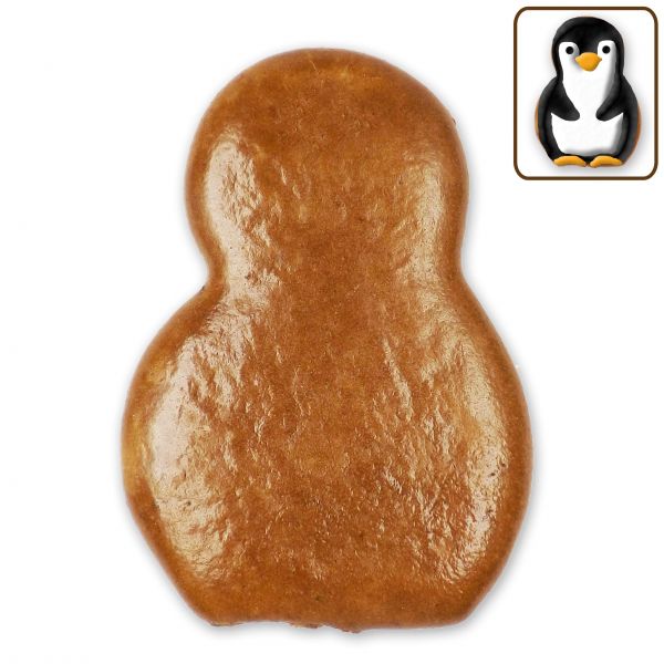 Lebkuchen Pinguin Rohling ohne Alles - 12cm