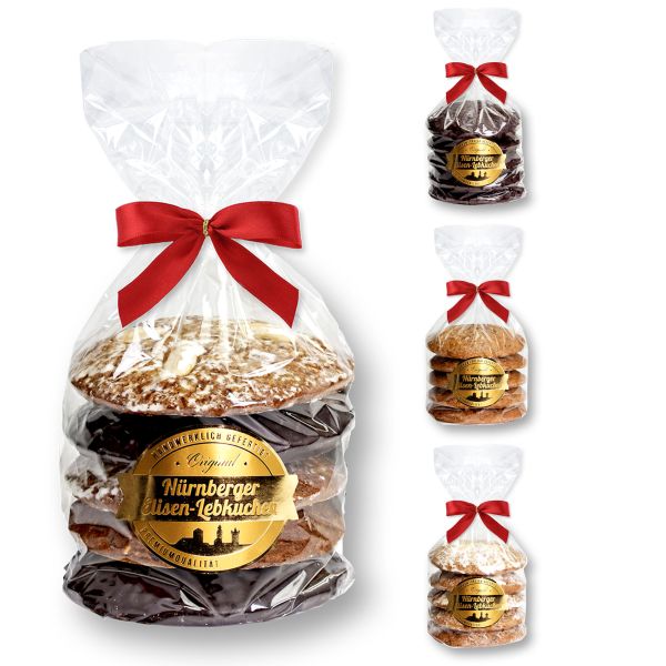 Nürnberger Elisen Lebkuchen - Gemischt - 5 Stück - 400g