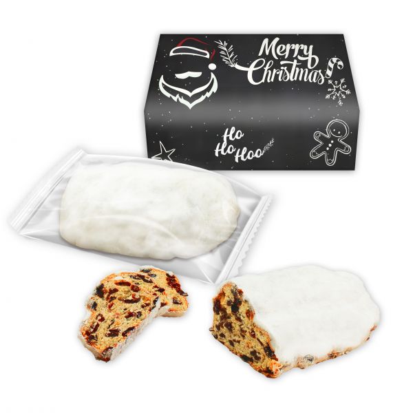 Mini Christstollen individuell - in bedruckter Stollenbox als Werbeprämie