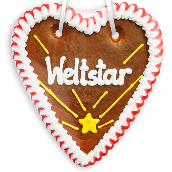 Lebkuchenherz 18cm - Weltstar