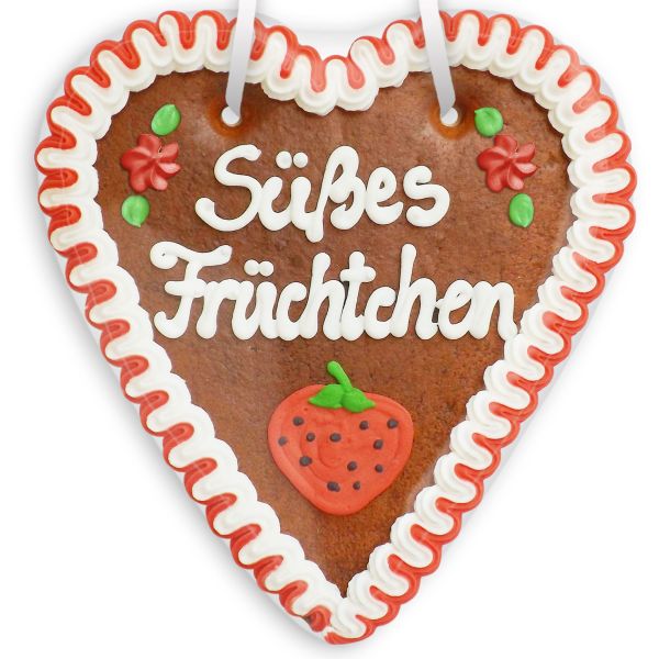 Lebkuchenherz 18cm - Süßes Früchtchen