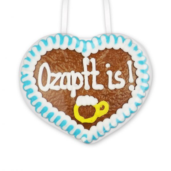 Lebkuchenherz 8cm - Ozapft is! - Design 2