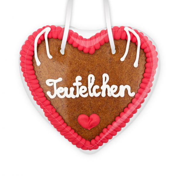 Lebkuchenherz 14cm - Teufelchen