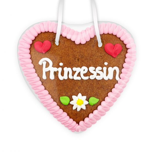 Lebkuchenherz 14cm - Prinzessin