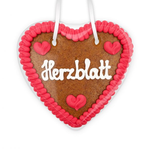 Lebkuchenherz 14cm - Herzblatt