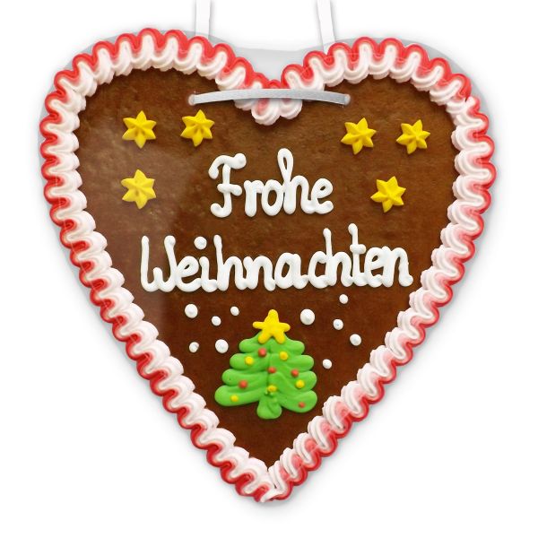 Lebkuchenherz 21cm - Frohe Weihnachten