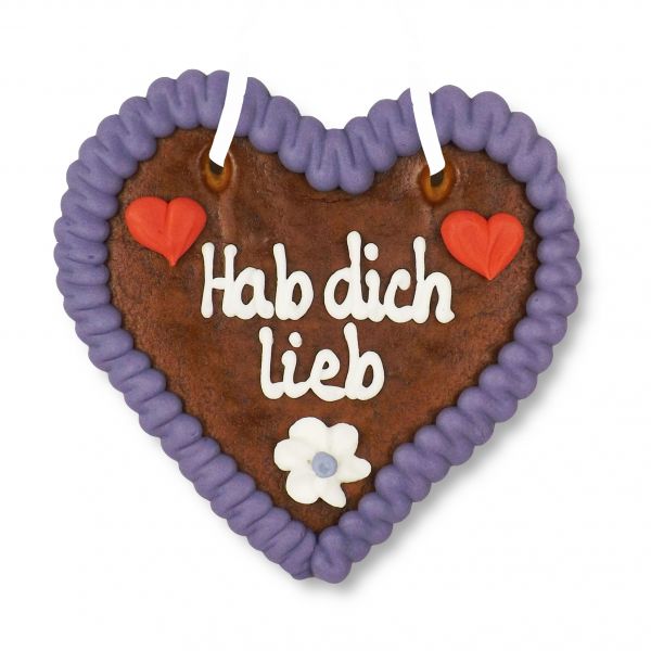 Lebkuchenherz 12cm - Hab dich lieb