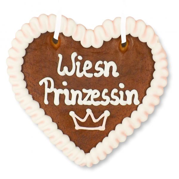 Lebkuchenherz 12cm - Wiesn Prinzessin