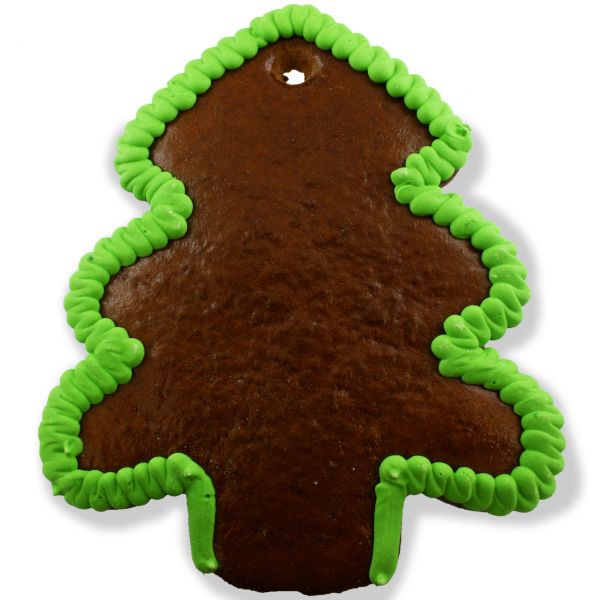 Lebkuchen Rohling Tannenbaum - grüner Rand - 15cm