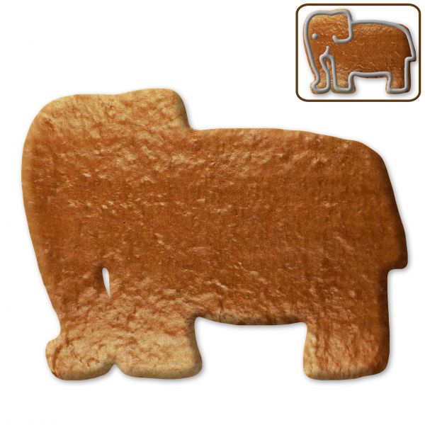 Lebkuchen Elefant Rohling ohne Alles - 12cm