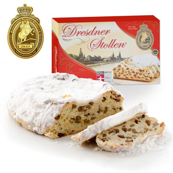 Original Dresdner Christstollen - im Geschenkkarton - 1000g