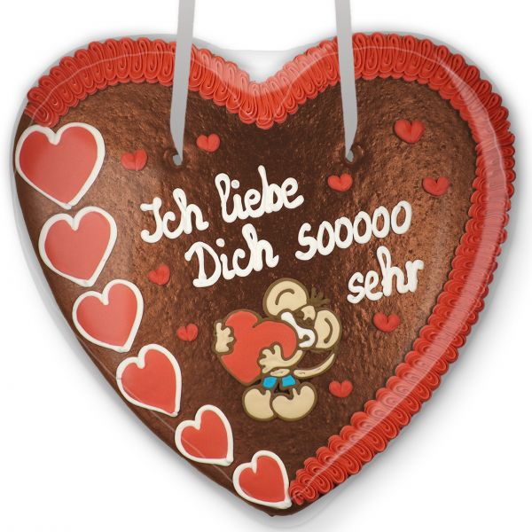 Lebkuchenherz 50cm - Ich liebe Dich sooooo sehr