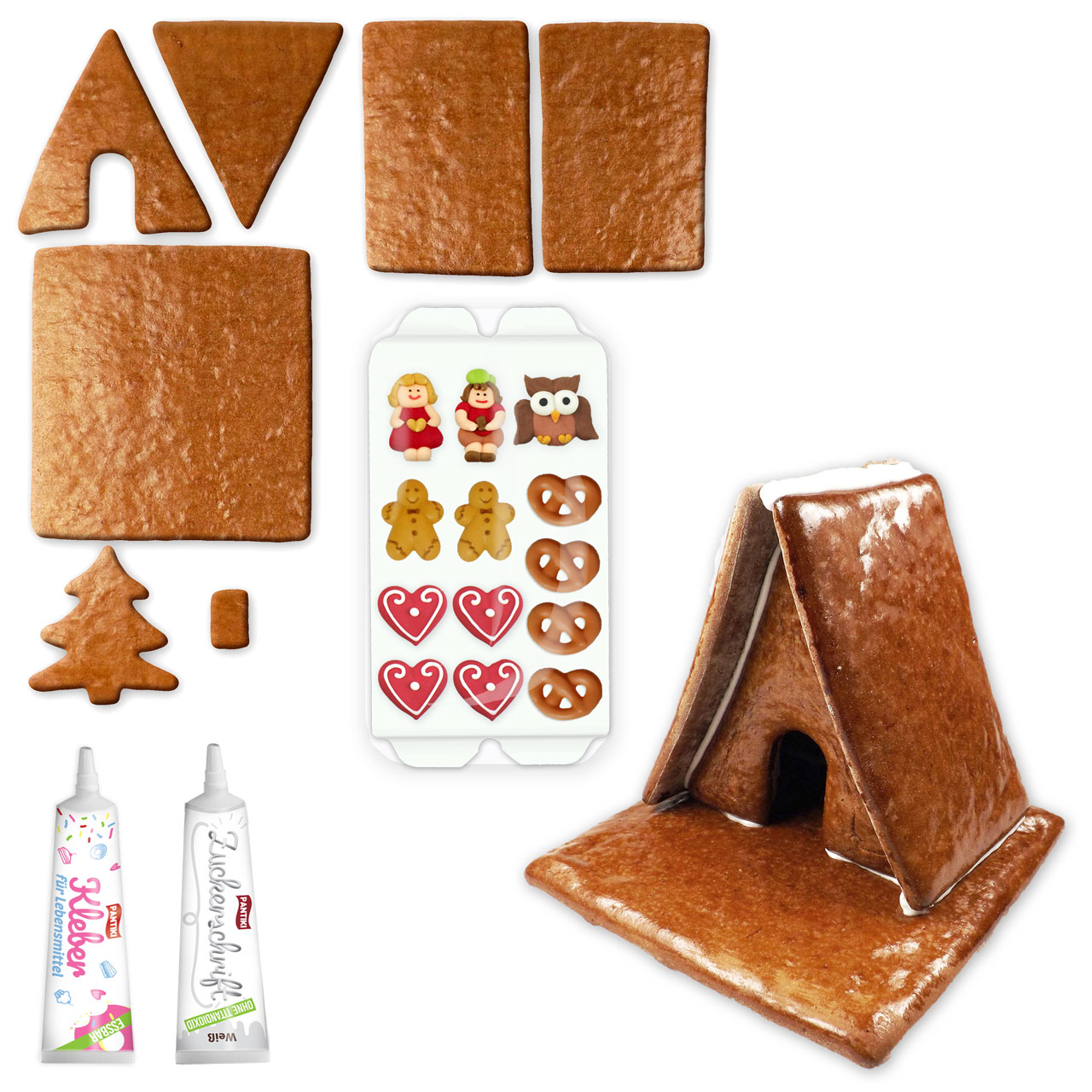 Lebkuchen Hexenhaus L Bastelset ca. 17x17x15cm bestellen