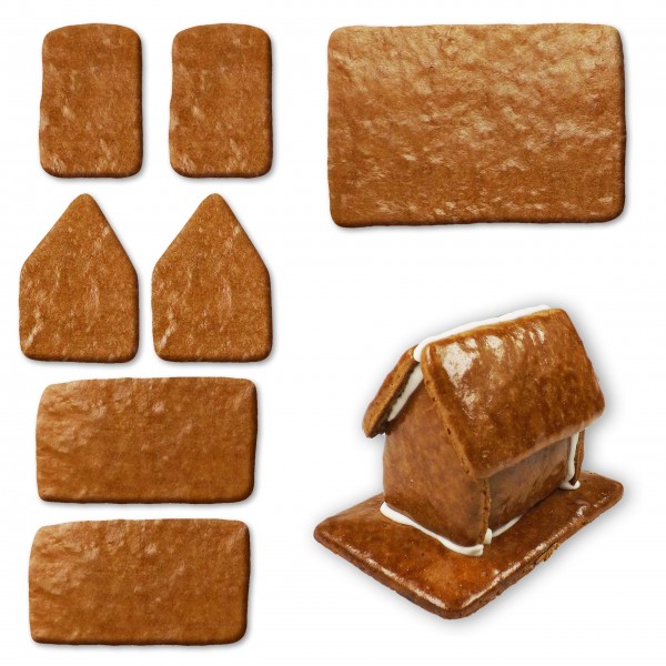 Lebkuchenhaus – Bausatz - Größe XS – ca. 8x6x5cm