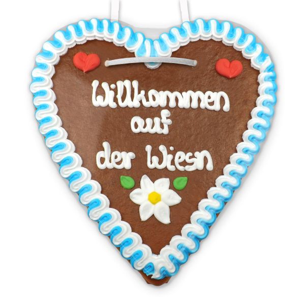 Lebkuchenherz 21cm - Willkommen auf der Wiesn