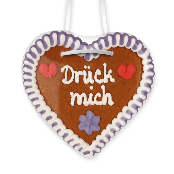 Lebkuchenherz 12cm - Drück mich