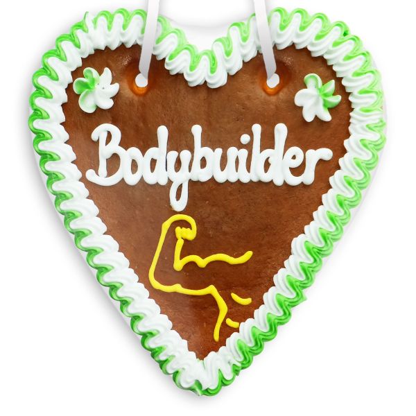 Lebkuchenherz 18cm - Bodybuilder