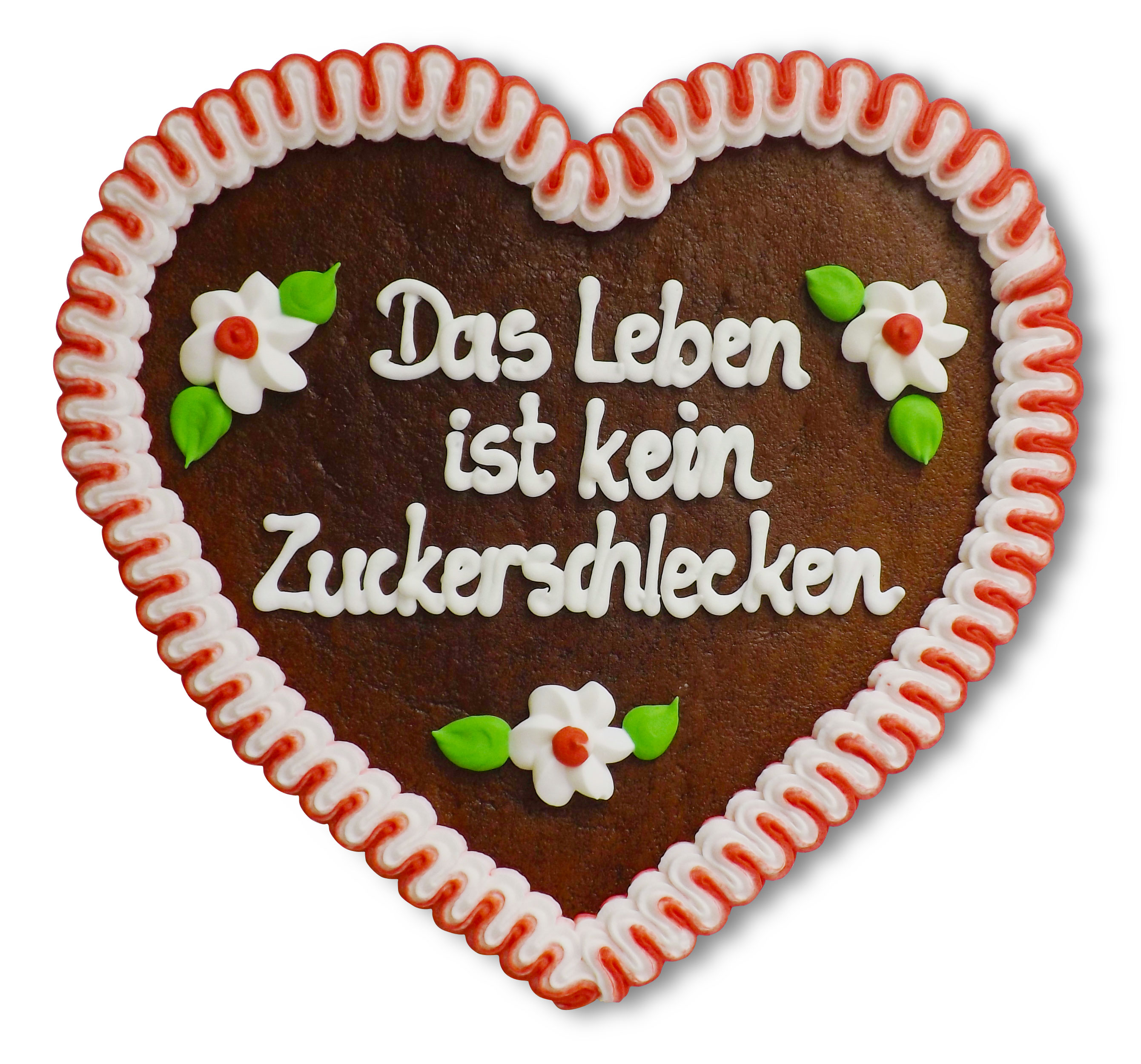 Lebkuchenherz 23cm "Das Leben ist kein Zuckerschlecken" bestellen