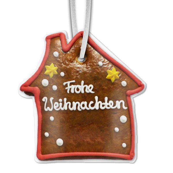 Lebkuchenhaus - Frohe Weihnachten - 15cm