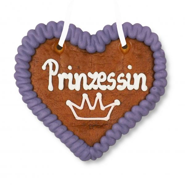 Lebkuchenherz 12cm - Prinzessin