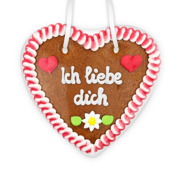 Lebkuchenherz 14cm - Ich liebe dich