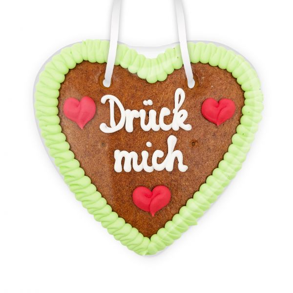 Lebkuchenherz 14cm - Drück mich