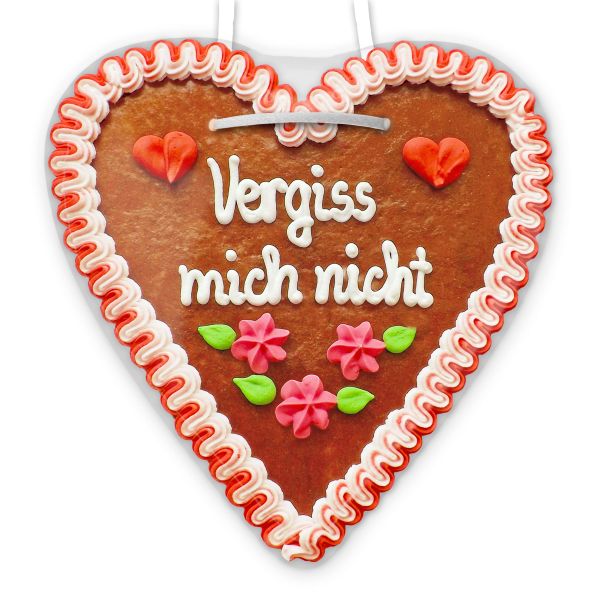 Lebkuchenherz 21cm - Vergiß mich nicht