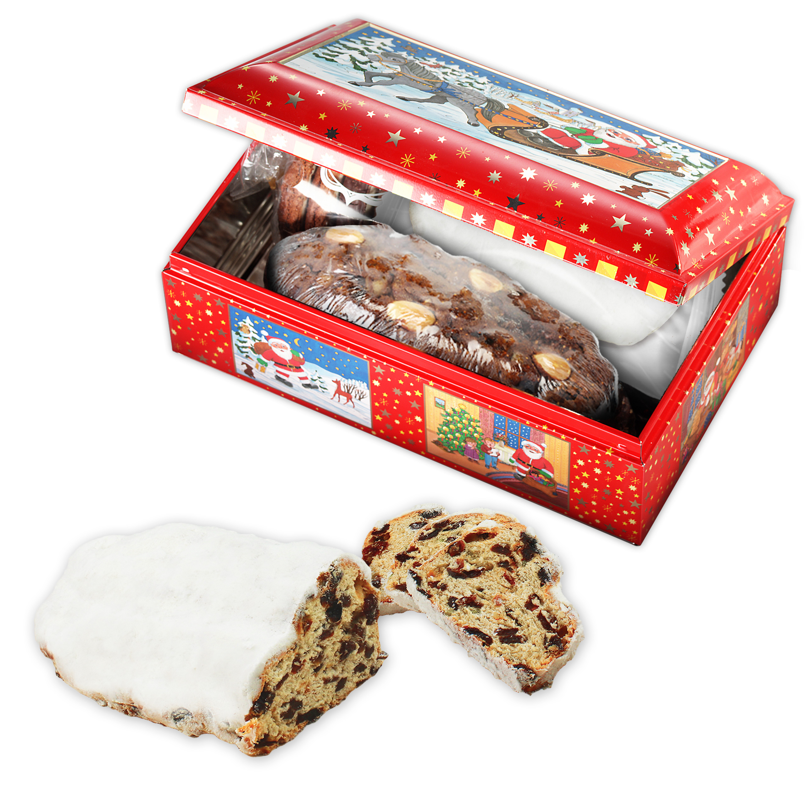 Elisen Lebkuchen Truhe &amp;quot;Weihnachtsmann&amp;quot; befüllt günstig bestellen