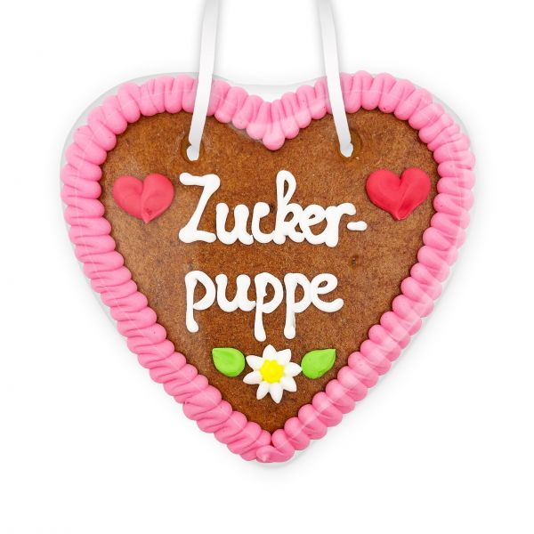 Lebkuchenherz 14cm - Zuckerpuppe